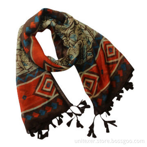 100% Polyester Scarf, OEM and ODM Orders are Welcome, Fashionable Design